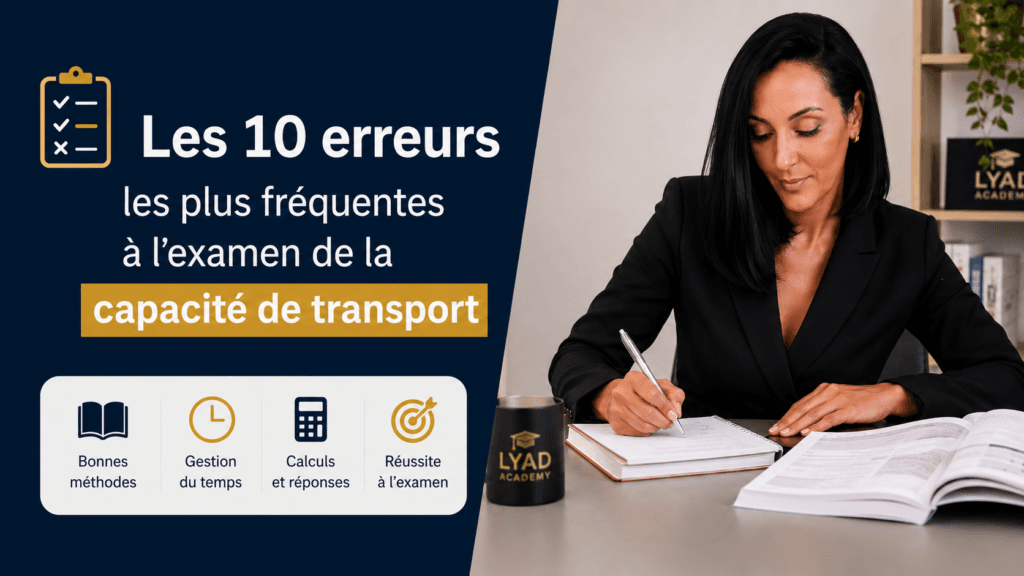 Les 10 erreurs les plus fréquentes à l’examen de la capacité de transport avec Radia Chainiaux en préparation