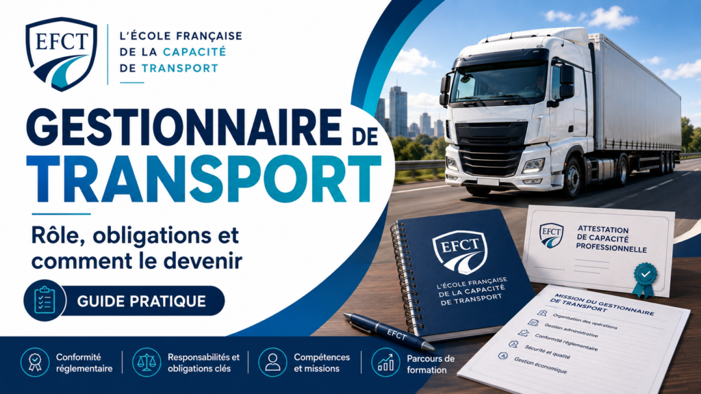 Gestionnaire de transport : rôle, obligations et comment le devenir