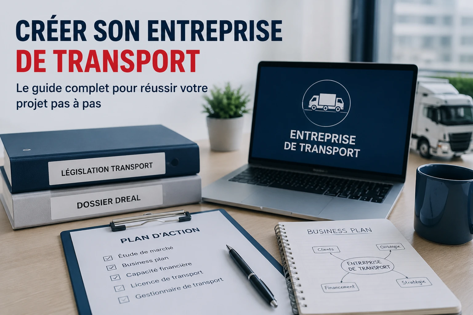Créer une entreprise de transport routier de marchandises